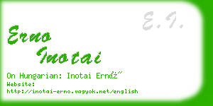 erno inotai business card